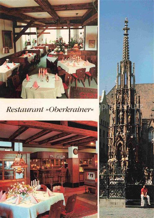 NueRNBERG  CITY Restaurant Oberkrainer Gastraum Schoener Brunnen