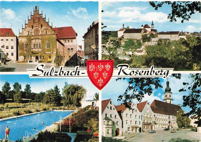 Sulzbach-Rosenberg Bayern Stadtzentrum Rathaus Kirche Schloss Freibad