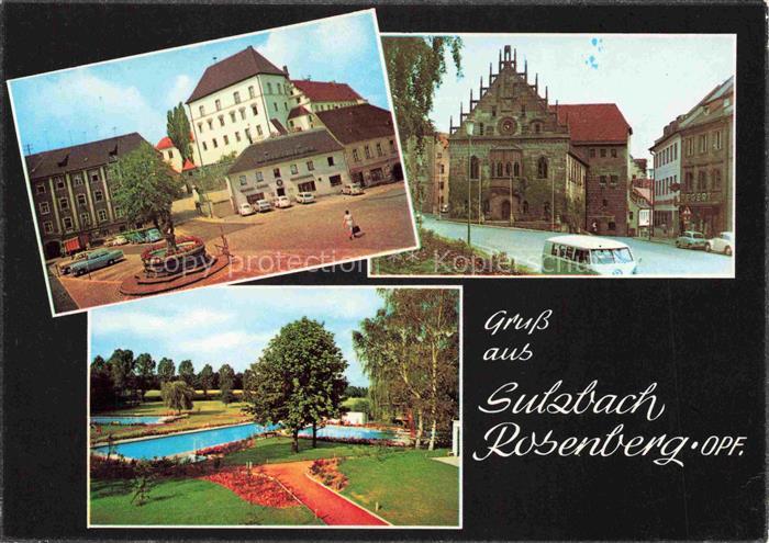 Sulzbach-Rosenberg Bayern Motive Stadtzentrum Giebelhaus Freibad
