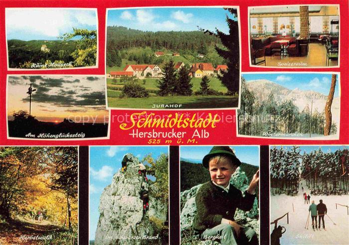 Schmidtstadt Panorama Hersbrucker Alb Ruine Waldpartie Kletterwand Bergheil Wint