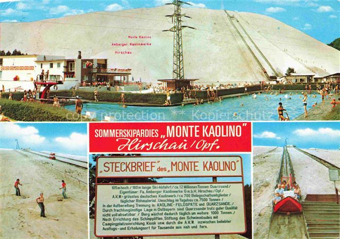 Hirschau Oberpfalz Sommerskiparadies Monte Kaolino Freibad Duenenbad