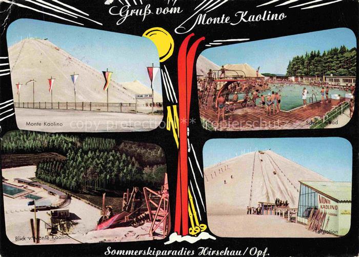 Hirschau Oberpfalz Sommerskiparadies Monte Kaolino Freibad Duenenbad