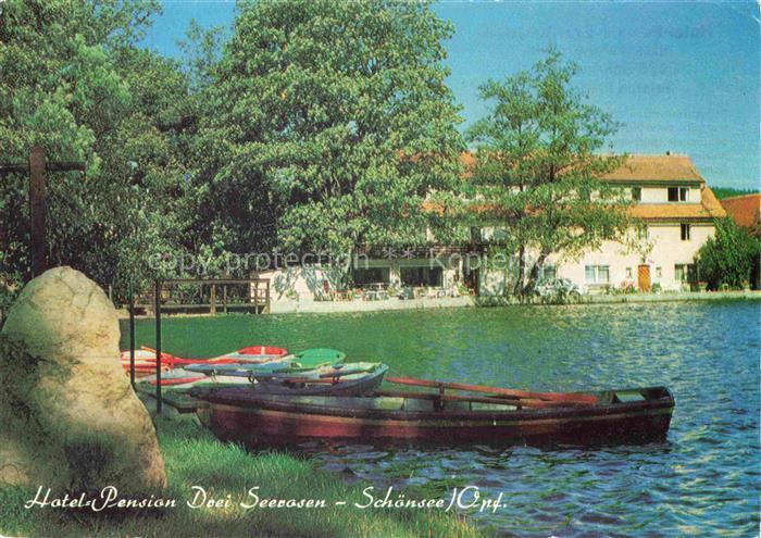 Schoensee Oberpfalz Hotel Pension Drei Seerosen Bootsverleih