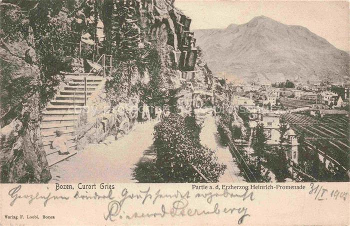 Gries Bozen BOLZANO Suedtirol IT Erzherzog Heinrich-Promenade