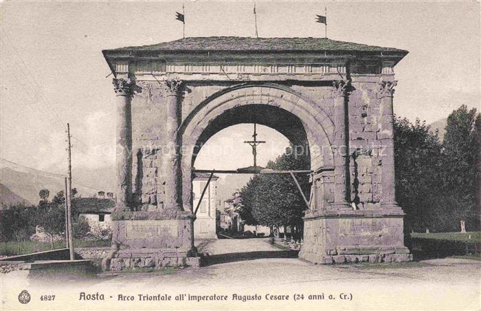 Aosta Valle d Aosta IT Arco Trionfale all' imperatore Augusto Cesare