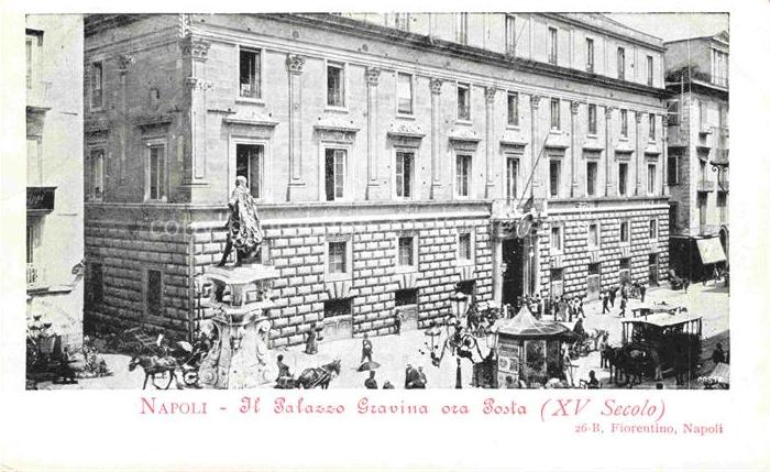 NAPOLI Neapel Naples IT Il Palazzo Gravina ora Posta XV secolo