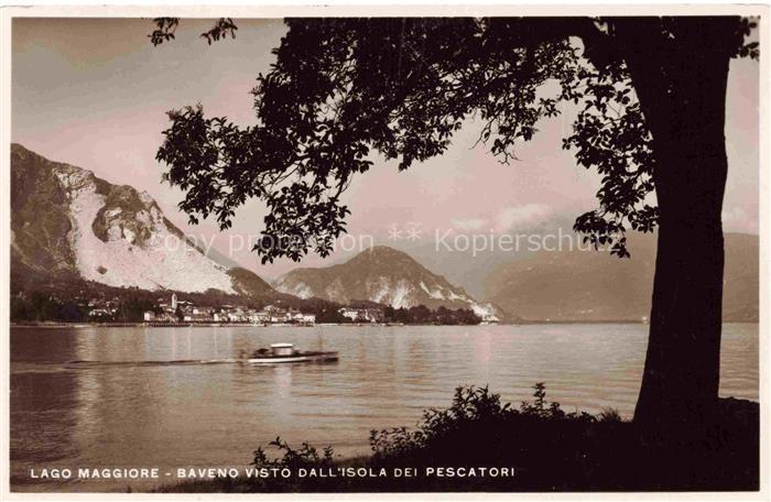 Baveno Lago Maggiore IT visto dall Isola dei Pescatori