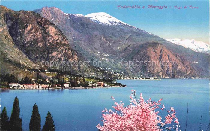 Cadenabbia Griante Lago di Como Lombardia IT e Menaggio Lago di Como