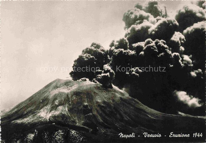 NAPOLI Neapel Naples IT Vulkan Vesuvio Eruzione 1944 Vulkanausbruch