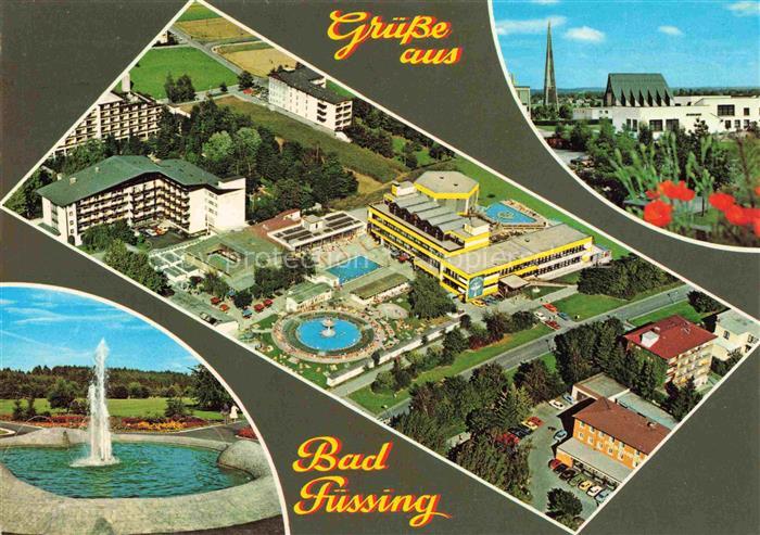 BAD FuessING Thermalbad Luftaufnahme Park