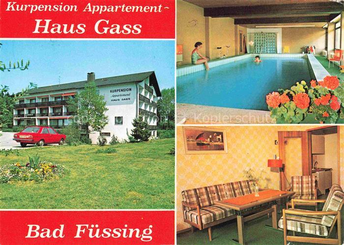 BAD FuessING Kurpension Appartement Haus Gass Hallenbad Fremdenzimmer