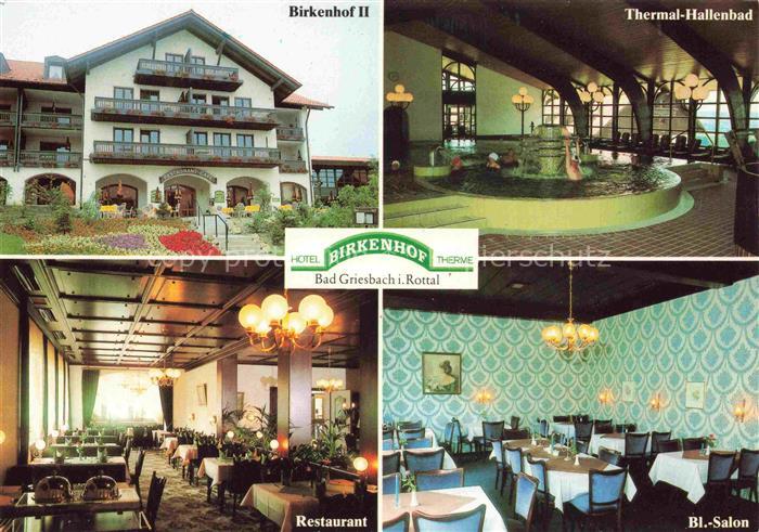 Bad Griesbach Rottal Hotel Birkenhof-Therme Restaurant Salon Thermalbad Hallenba