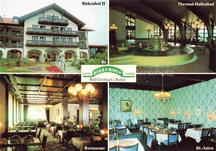Bad Griesbach Rottal Hotel Birkenhof-Therme Thermal-Hallenbad Restaurant Salon