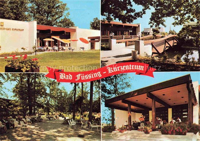 BAD FuessING Kurzentrum Kurcafé Restaurant Terrasse Park