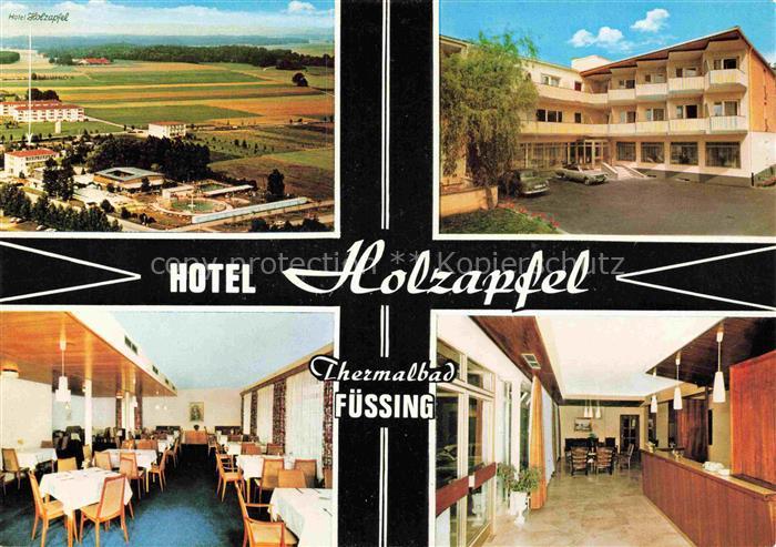 BAD FuessING Hotel Holzapfel Restaurant Rezeption Luftaufnahme