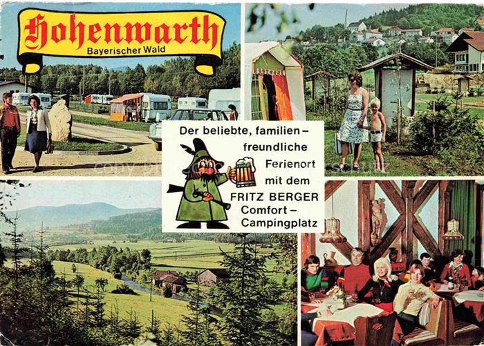 Hohenwarth Koetzting Campingplatz Berger Gaststaette Landschaftspanorama Bayeris