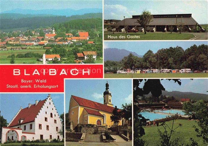 Blaibach Cham Bayern Panorama Haus des Gastes Campingplatz Kirche Freibad
