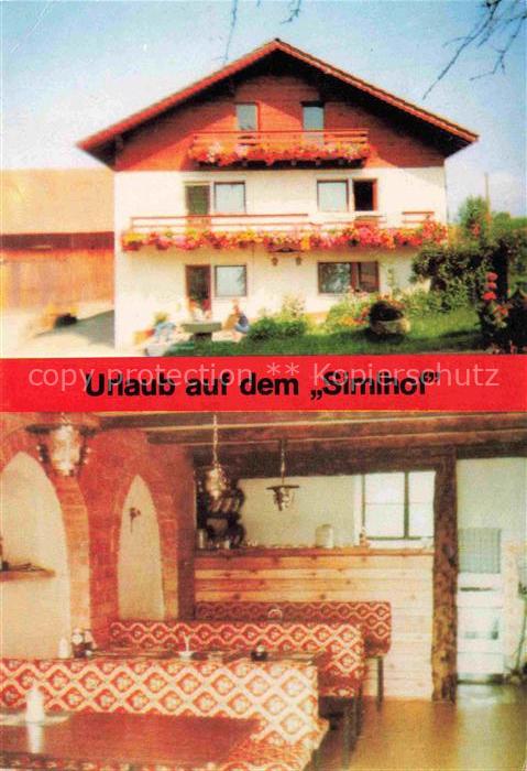 Unterstocka Zandt Simlhof Urlaub auf dem Bauernhof Gastraum