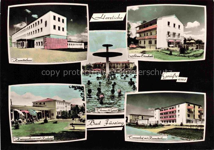 BAD FuessING Kurmittelhaus Haus Elisabeth Kreissparkasse Kurhotel Therme Tannenh