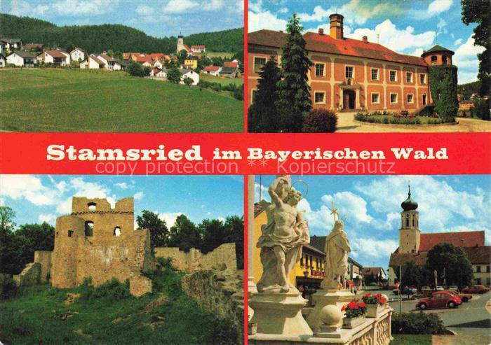 Stamsried Cham Bayern Panorama Urlaubsort Bayerischer Wald Stadtplatz Kirche Bur