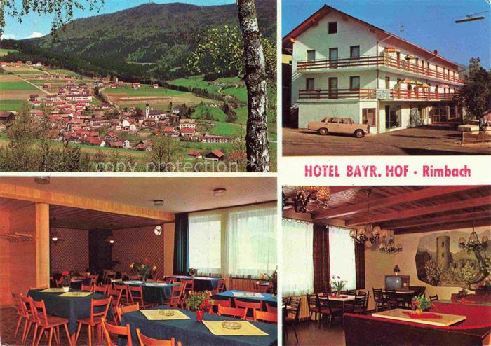 Rimbach Bayrischer Wald Hotel Bayerischer Hof Restaurant Panorama Ansicht vom Wa