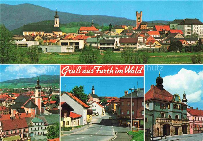 Furth Wald Fuerth Wald Ortsansicht mit Kirche Hauptstrasse