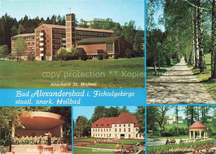 Bad Alexandersbad Altenheim St. Michael Kurkonzert Schlossterrassen Luisenquelle