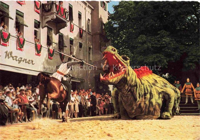 Furth Wald Fuerth Wald Der Drachenstich aeltestes Volksschauspiel