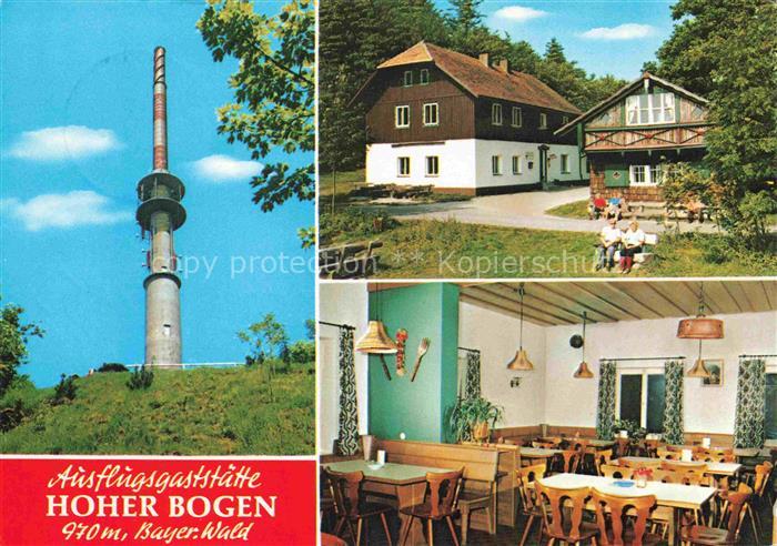 Rimbach Bayrischer Wald Ausflugsgaststaette Hoher Bogen Gastraum Sender