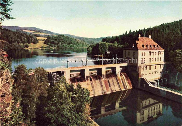 Hoellensteinsee Viechtach Regen Bayern Kraftwerk Hoellensteinsee im Bayerischen