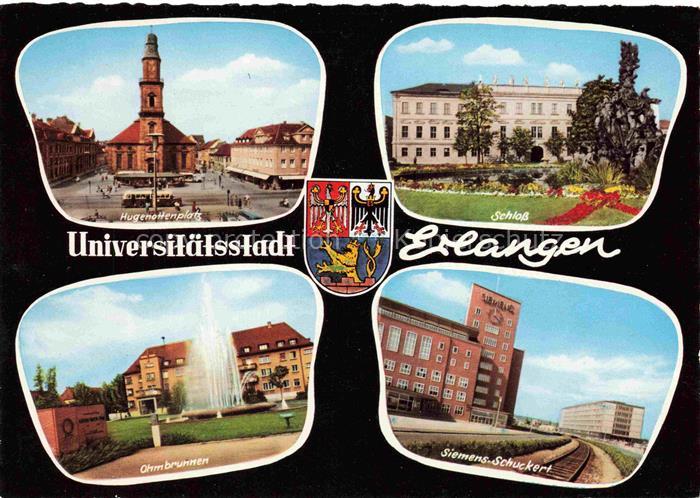 ERLANGEN Bayern Hugenottenplatz Schloss Ohmbrunnen Siemens-Schuckert