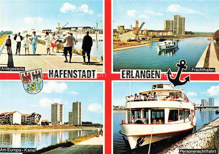 ERLANGEN Bayern Frachthafen Anlegestelle Europakanal Personenschiffahrt