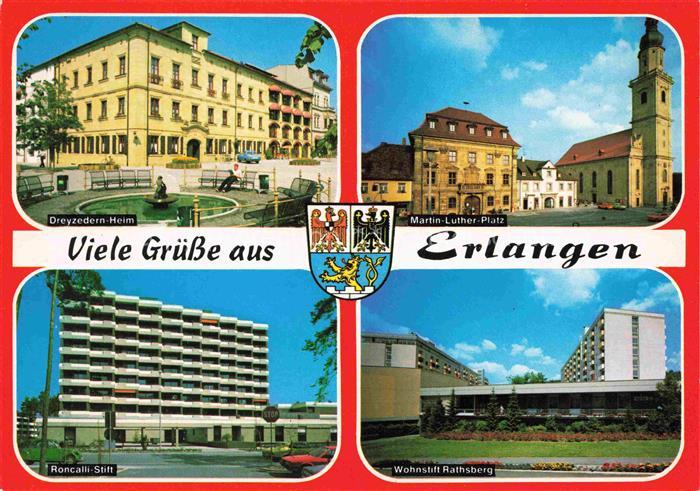 ERLANGEN Bayern Dreyzedern-Heim Martin-Luther-Platz Roncalli-Stift Wohnstift Rat