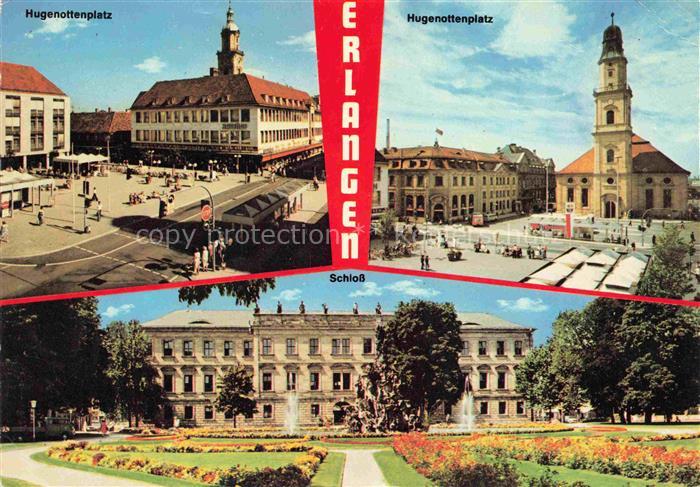 ERLANGEN Bayern Hugenottenplatz Schloss