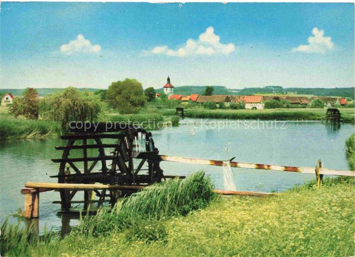 Moehrendorf Wasserraeder an der Regnitz