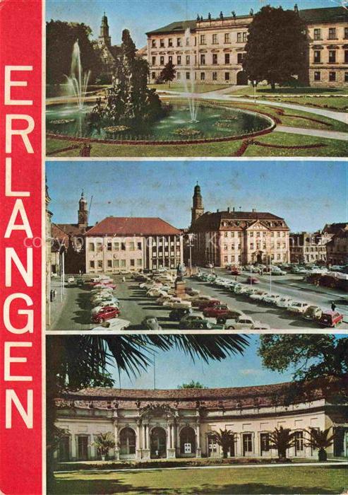 ERLANGEN Bayern Schloss Park Marktplatz Orangerie