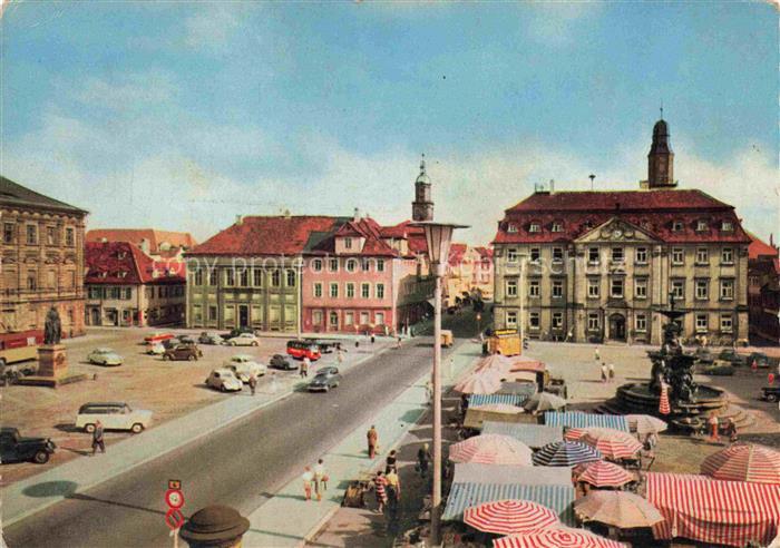 ERLANGEN Bayern Rathaus mit Markt