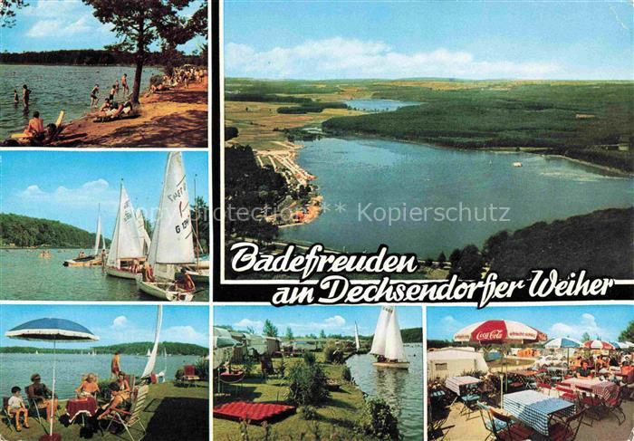 Grossdechsendorf Erlangen Badefreuden am Dechsendorfer Weiher Badestrand Segeln