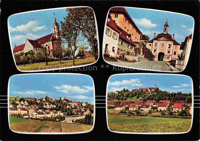 Oberelchingen Teilansichten Kirche Ortszentrum Stadttor