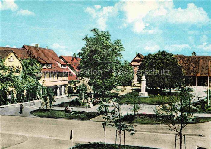 Laichingen Alb-Donau-Kreis BW Marktplatz Denkmal