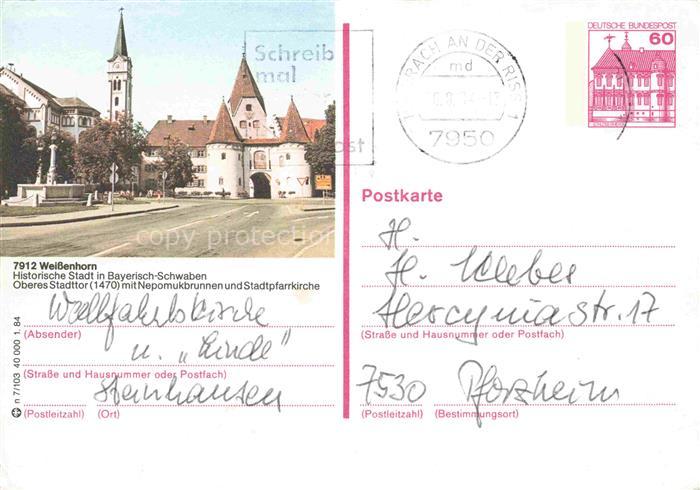 Weissenhorn Neu-Ulm Bayern Oberes Stadttor Historische Stadt in Bayerisch-Schwab