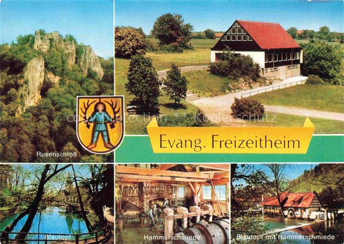 Blaubeuren Rusenschloss Evangelisches Freizeitheim Blautopf Hammerschmiede