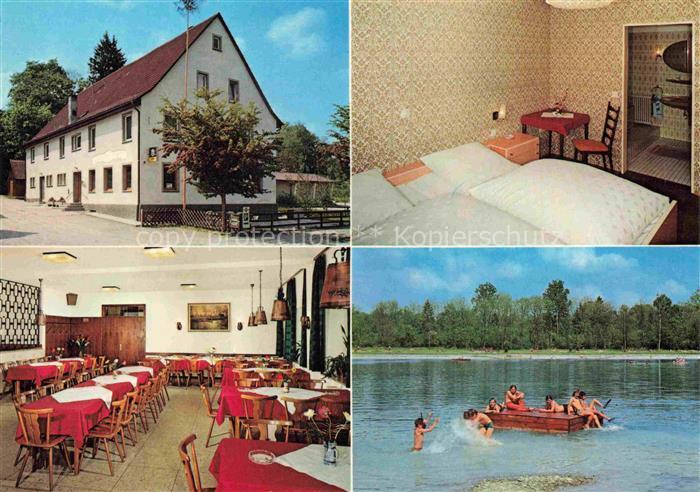 Dietenheim Iller Gasthof Drei Mohren Gastraum Fremdenzimmer Badesee