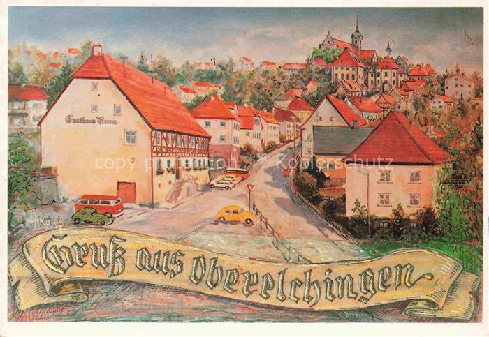 Oberelchingen Kunstkarte von H. Kungl