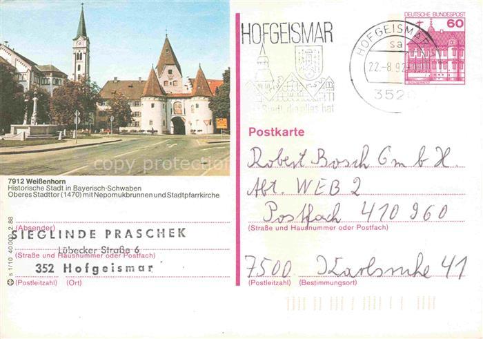 Weissenhorn Neu-Ulm Bayern Oberes Stadttor Historische Stadt in Bayerisch-Schwab