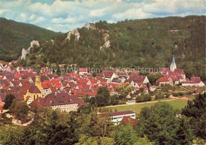 Blaubeuren Panorama Perle der Schwaebischen Alb