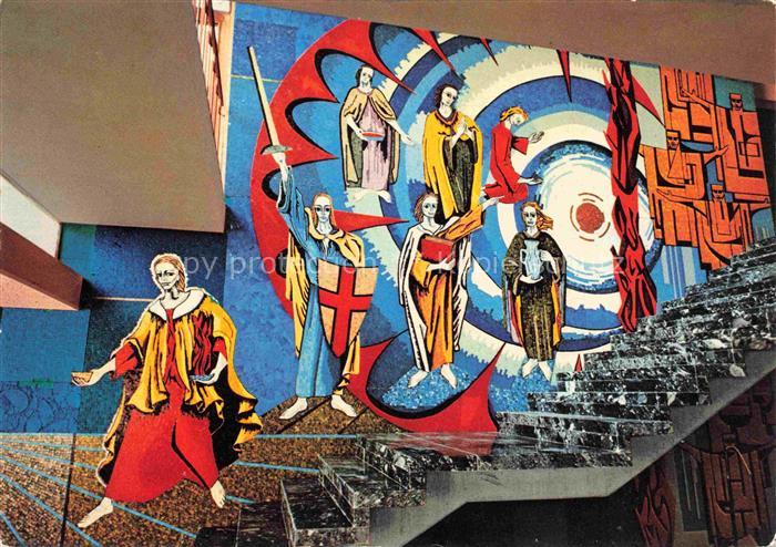 Brandenburg Iller Kloster Schloss Mosaikbild Die 7 Erzengel