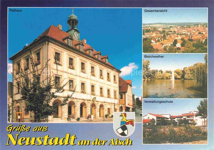 Neustadt Aisch Rathaus Gesamtansicht Bleichweiher Verwaltungsschule
