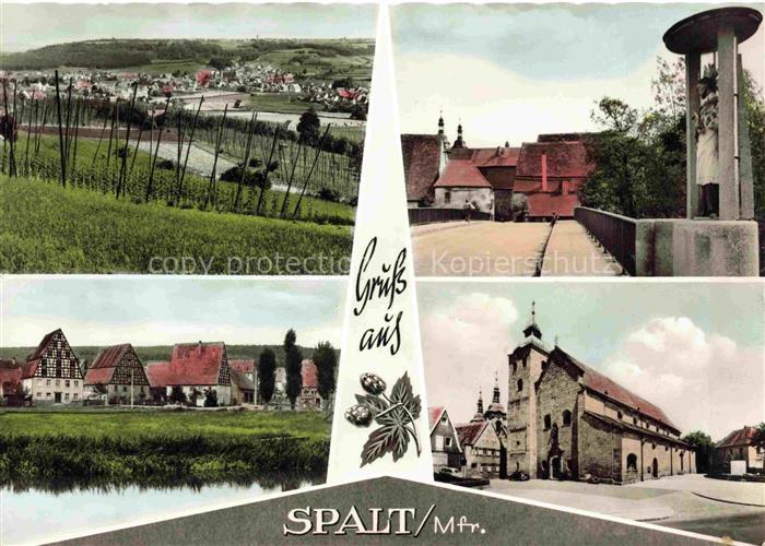 Spalt Panorama Bruecke Kirche