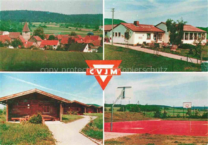 Stierhoefstetten Panorama Gerhard-Loeffler-Feriendorf Sportplatz